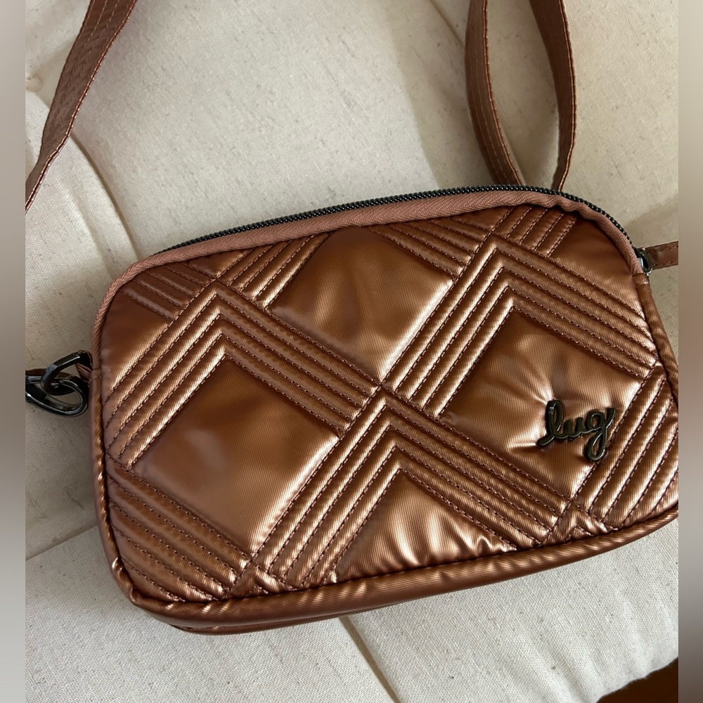 Lug Coupe Cross Body Convertible Bag Copper Color